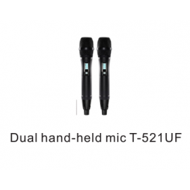 Micro sans fil UHF sans fil deux micros portables T-521UF