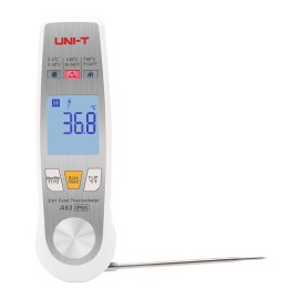 A63 Thermomètre alimentaire combiné avec  un capteur infrarouge et une sonde  pliable