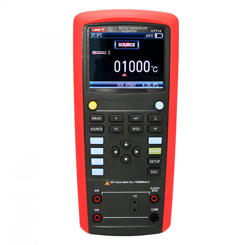 Calibrateur de processus de température multifonction  UT714