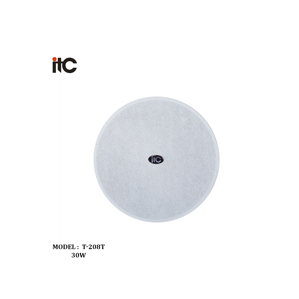 ITC - T-208T, haut-parleur de plafond sans bordure 30W