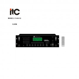 ITC - T-6612, Amplificateur et Mélangeur 120W, Tuner MP3 + AM/FM, 5 Zones