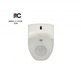 ITC - T-765W, haut-parleur blanc passif avec support mural 5 "