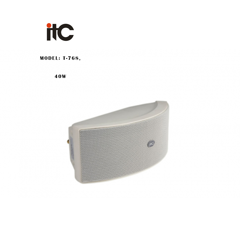 ITC - T-768, Enceinte passive, 40W / 8 Ohm 3 "Power Wall Mount