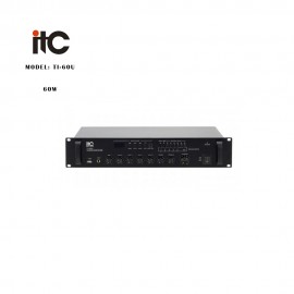 ITC - T-60U, amplificateur mélangeur USB avec entrées micro asymétriques, puissance 60 W